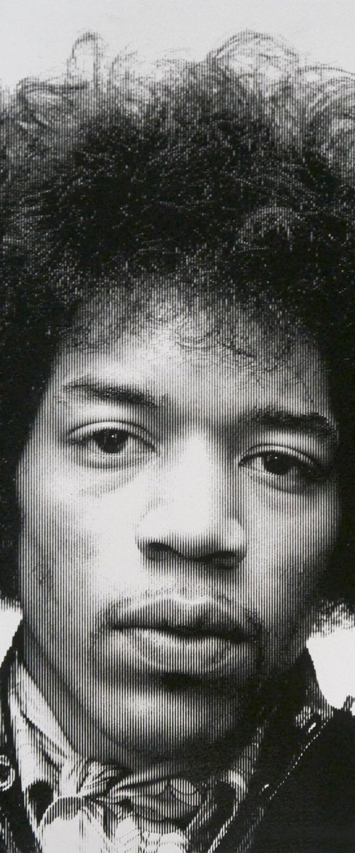 Jimi Hendrix-Silver by David Studwell