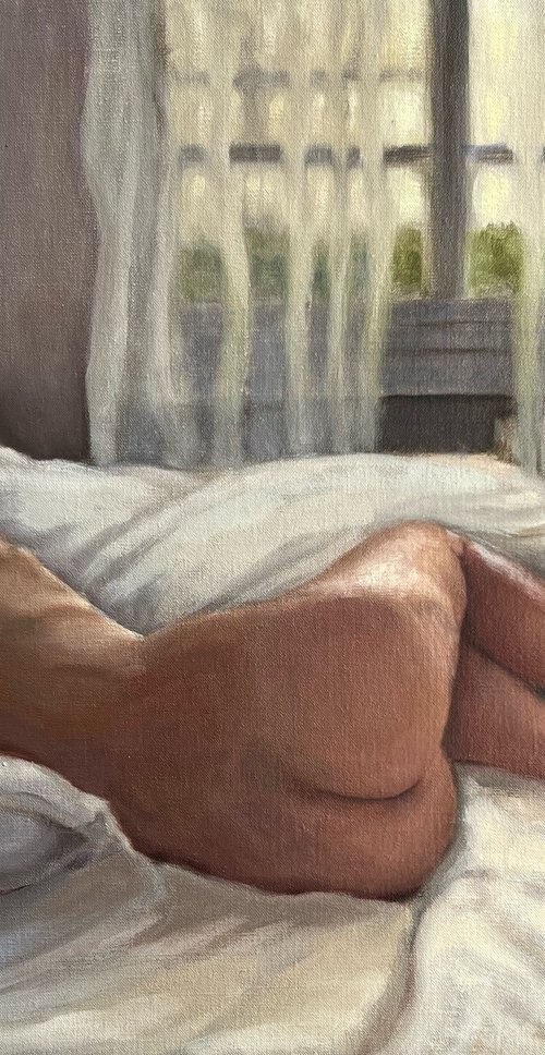 Sunny Morning, Heavy Thoughts by Natela Krutii