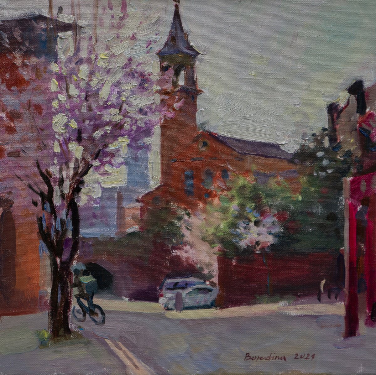 March 31, 2021 - Manchester Landscape By Anastasia Borodina, 12 X 12, Artwork For Sale On Artfinder