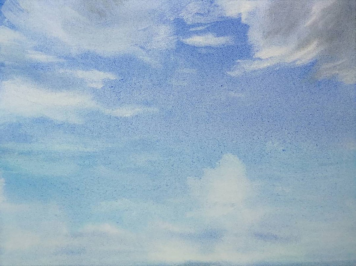 Photorealistic Landscape Watercolour By Alona Hryn, 13 X 9, Sunny Afternoon In The City, Original Artwork