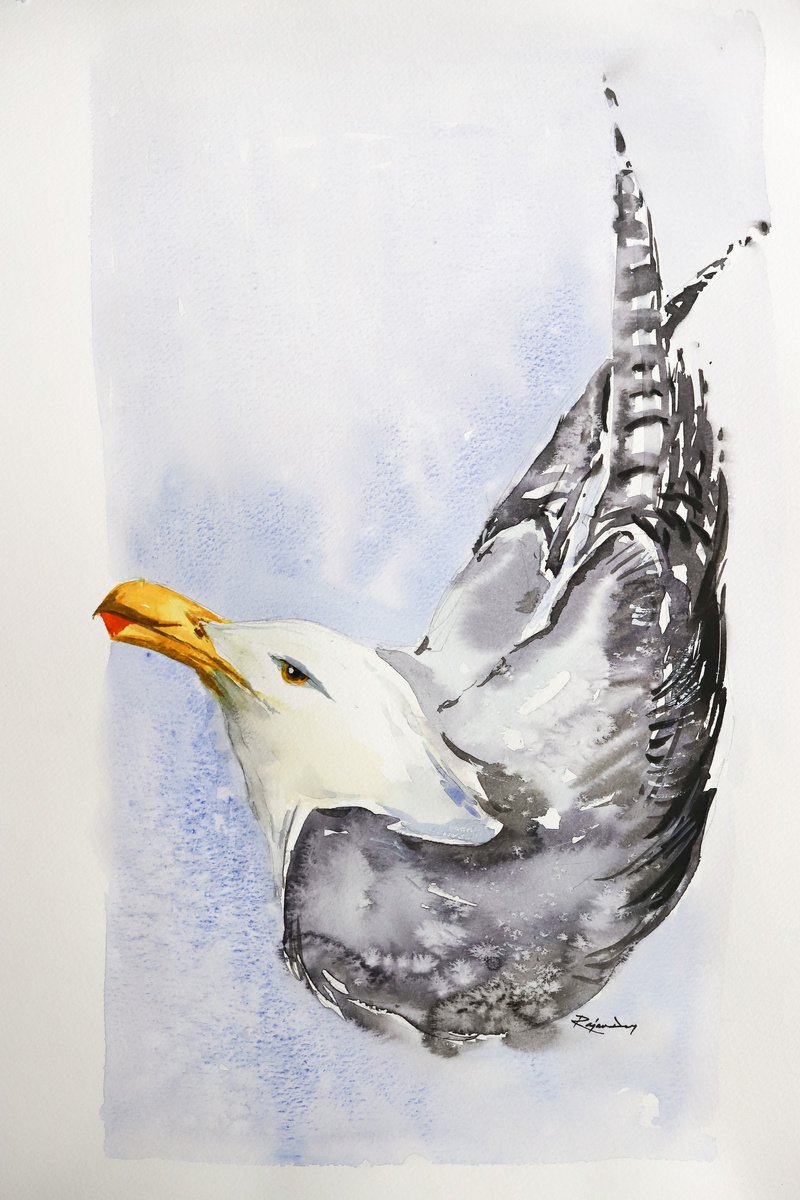 Birds Of Sea A3-2 by Rajan Dey