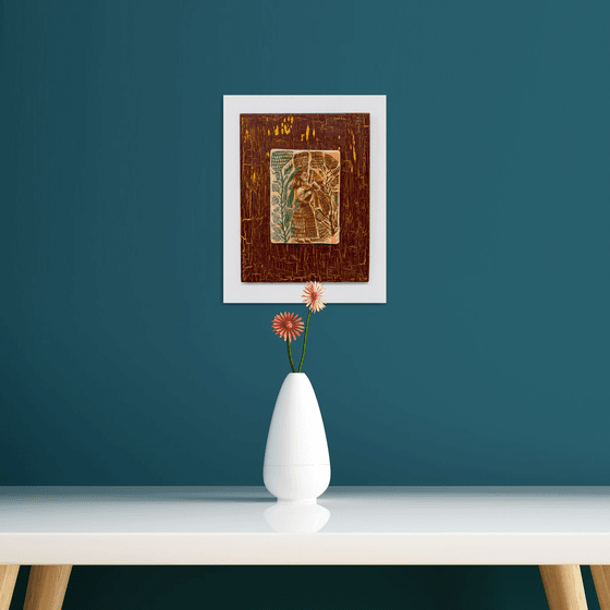 Ceramic panel "Woman" 23.5x 30x0.8 cm