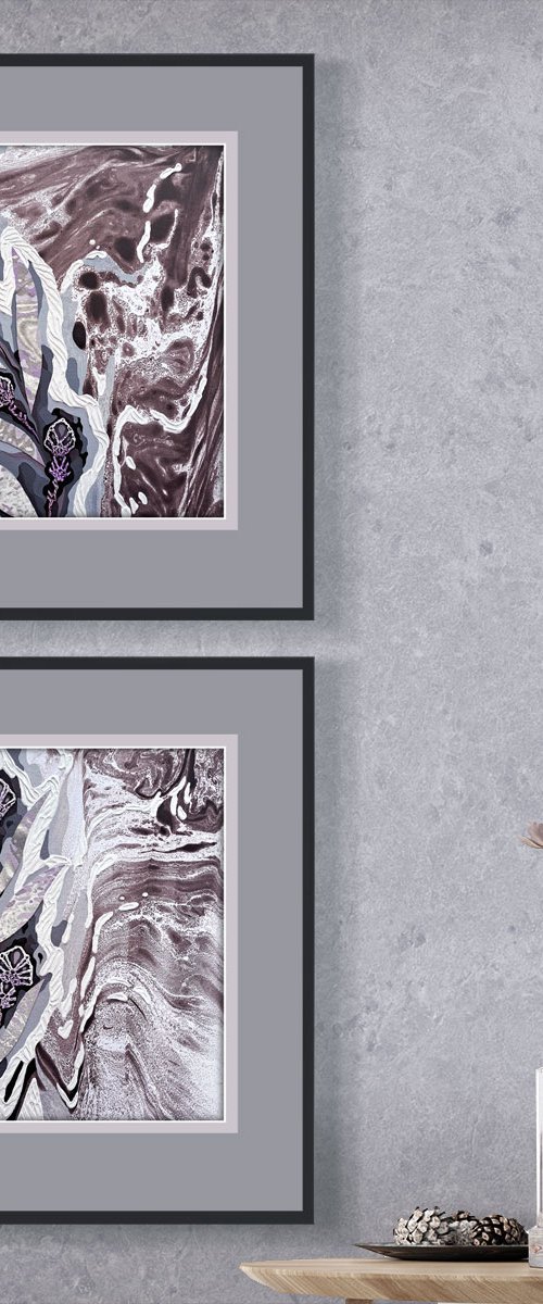 Set of 2 «Exquisite Tropics» by Mariia Raskin