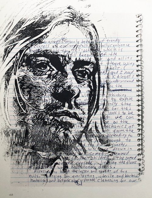 Kurt Cobain Book Print by Steve Bennett