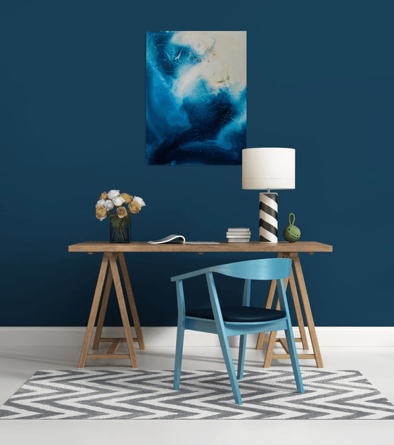 Abstract Ocean Fluid Art