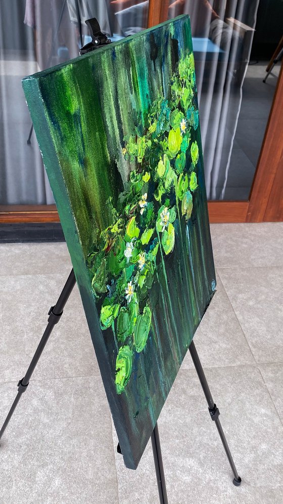Water Lily Oil Painting