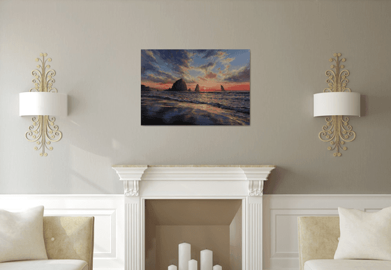 "Sunset on the Coast"