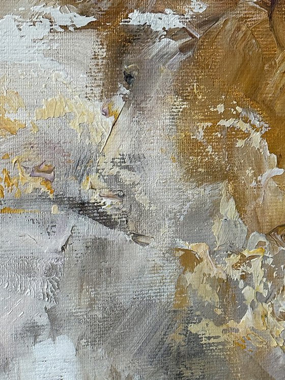 Ochre & Olive Abstraction set
