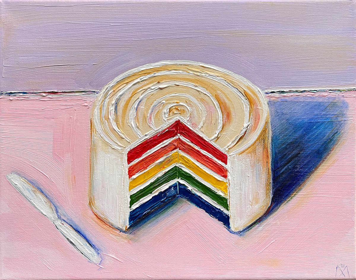Rainbow Cake #2 by Maiia Axton Studio