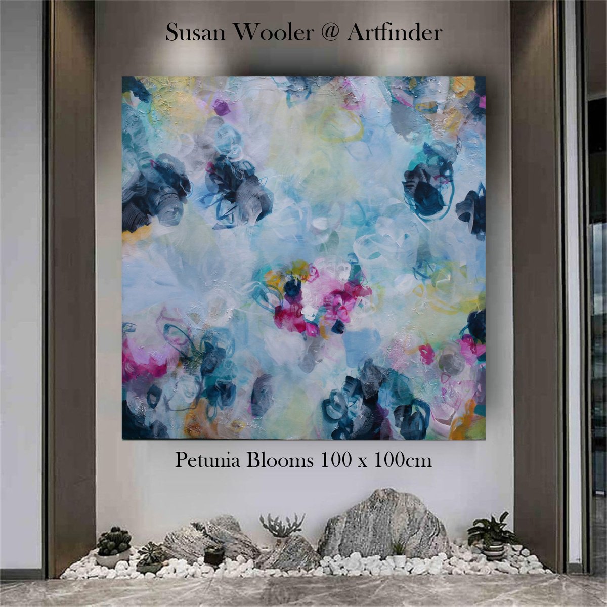 Petunia Blooms By Susan Wooler, 39 X 39, Artwork For Sale On Artfinder