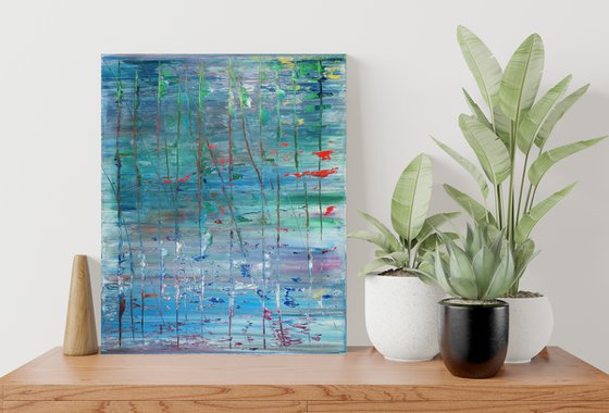 45x55 cm | 17.5 x 21.5″ Original Abstract painting Canvas Art