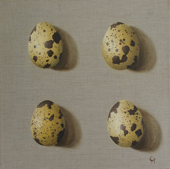 Four Quail Eggs