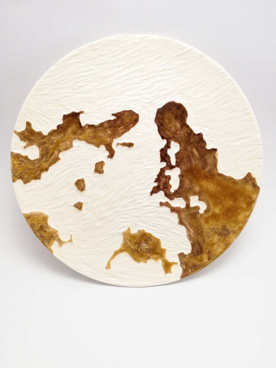 Organic Abstract Relief By Zlatina Krusteva, 10 X 10", "Anima", Original Artwork