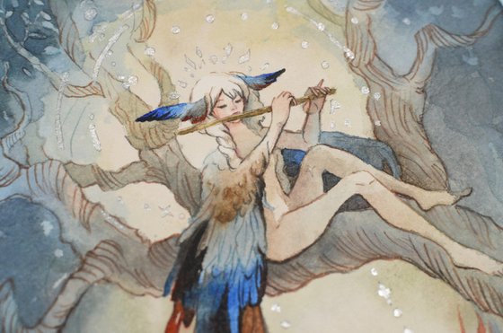 Bird Girl and magic flute