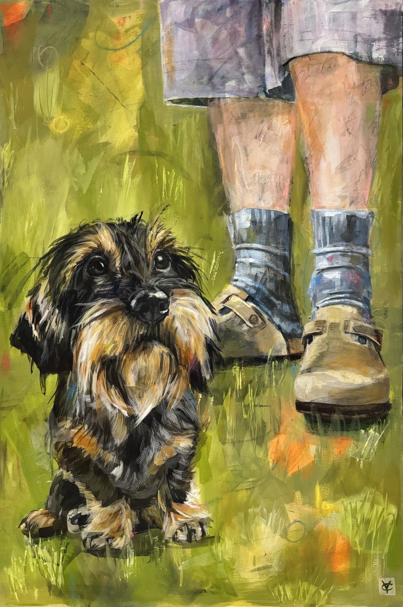 Expressive Painting , Small Companion By Victoria Coleman, 24 X 35, Artwork For Sale On Artfinder