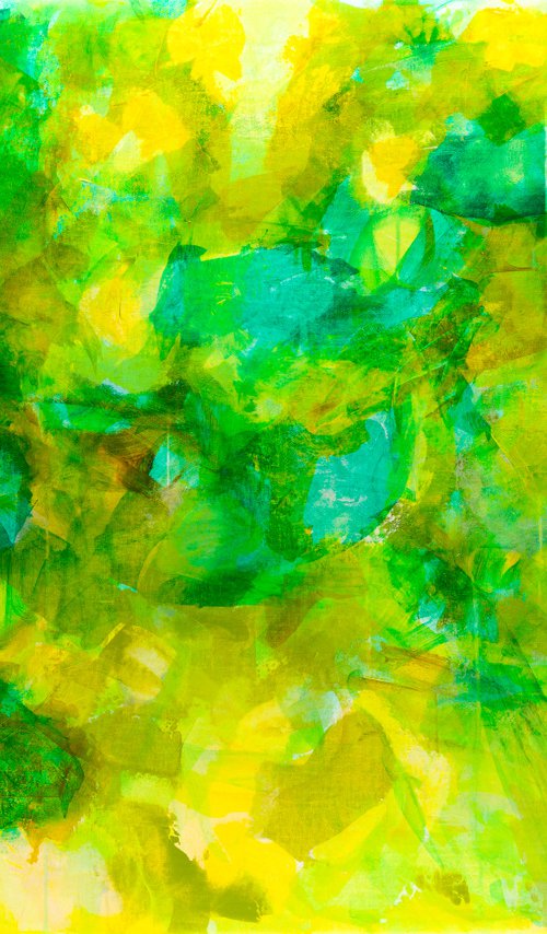 Green and yellow n°6 by Fabienne Monestier