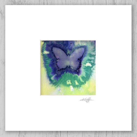 Butterfly Impressions 8 - Painting by Kathy Morton Stanion