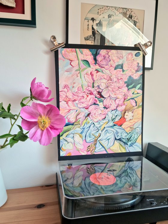 Still life with Pink flowers