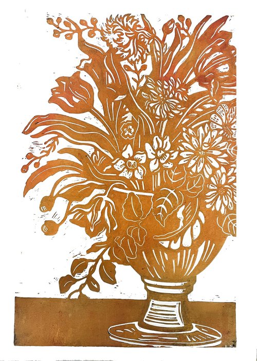 Orange Bouquet by Laurel Macdonald