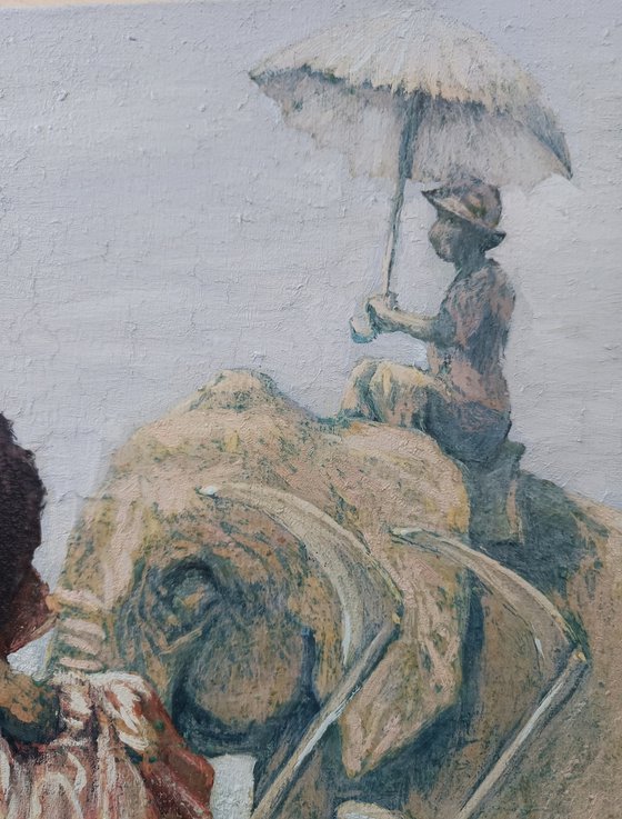 working on a country lane