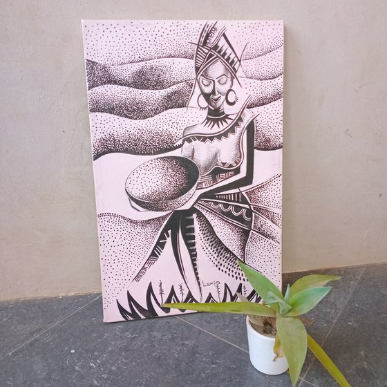 Pretty African woman of grace