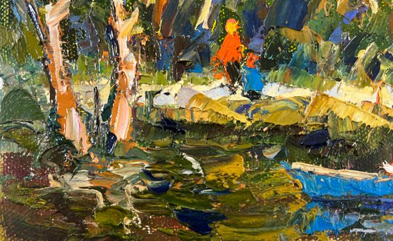 Family vacation on the lake