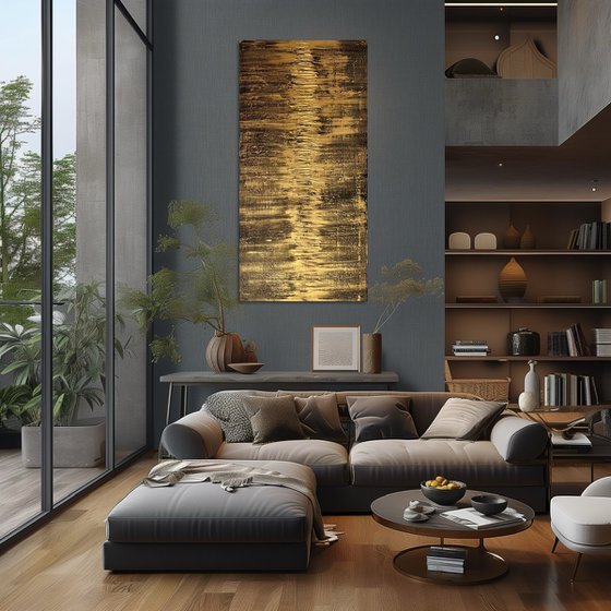 Golden Fire 60x120x2 cm