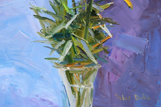 " Yellow lilies "