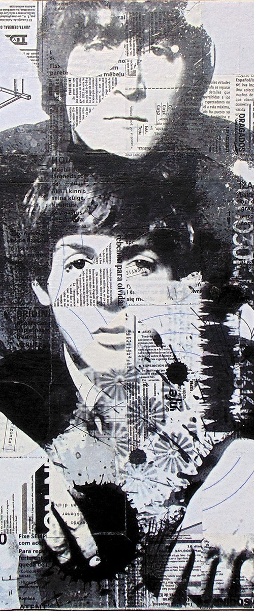 Collage_20_40x40 cm_Beatles by Manel Villalonga