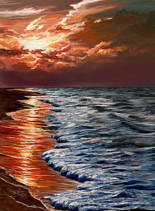 "Bright Sunset 10" by Elena Adele Dmitrenko