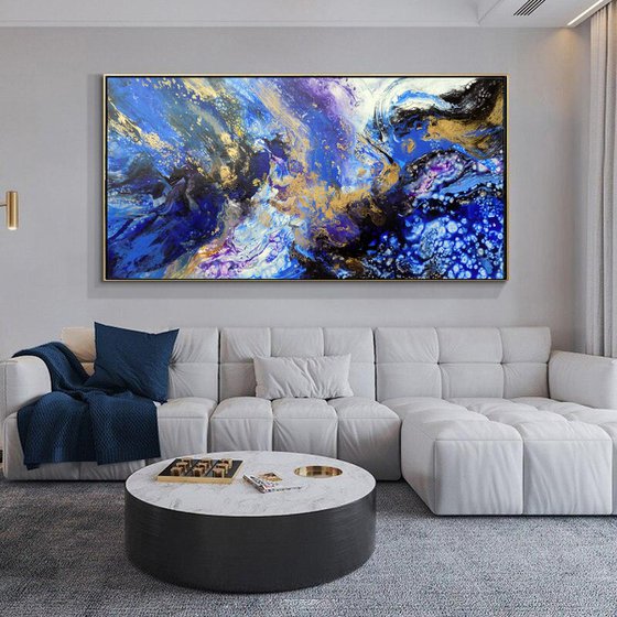 Modern abstract painting art - Wind and Sea