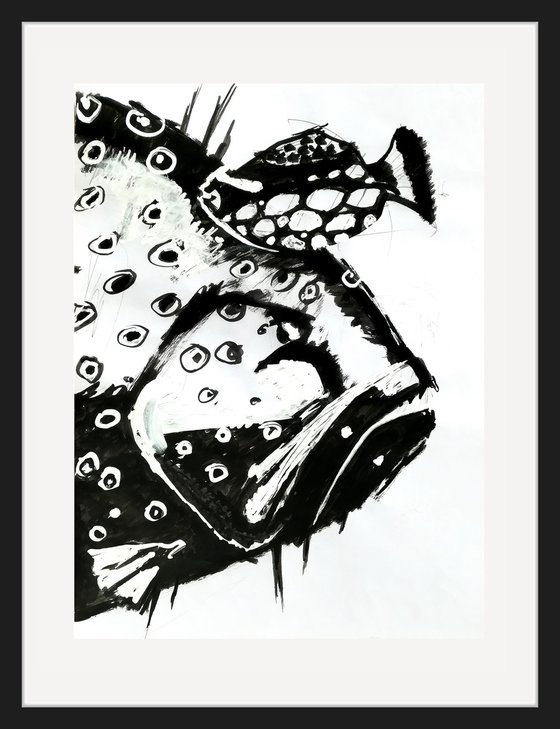 Black and white fish 4