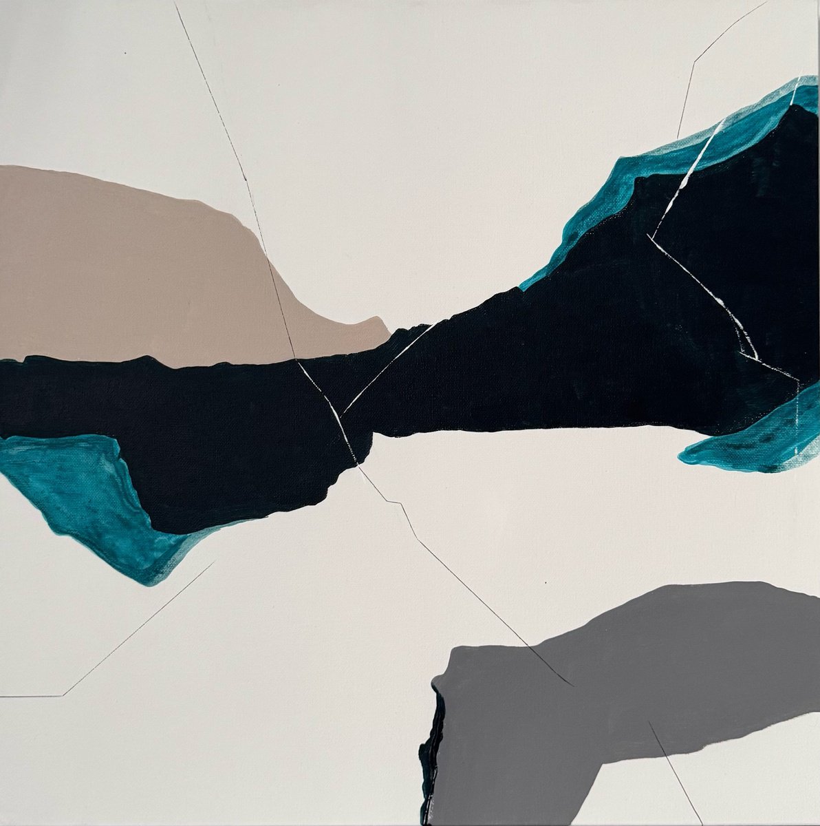 Intersecting Horizon By Daria Vergina, 20 X 20, Artwork For Sale On Artfinder