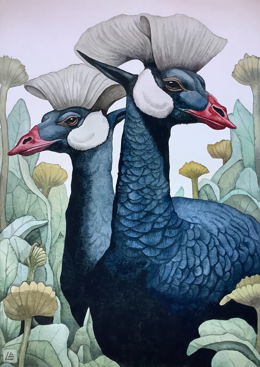 Surrealistic Animal Watercolour By Lisa Lennon, 11 X 17", Undiscovered Mammals 2, Original Artwork