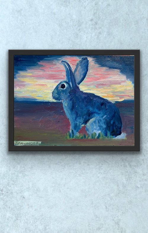 Rabbit At Dawn by Ryan  Louder