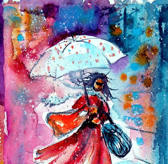 It's raining...