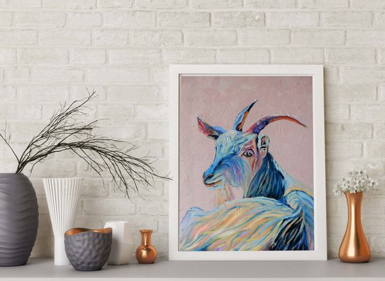 Rainbow goat