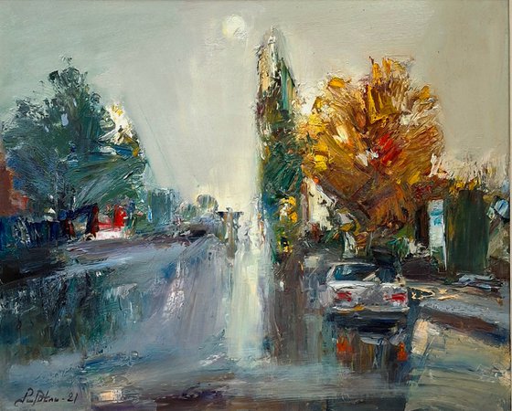 A Misty Autumn City