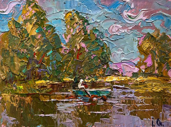 Relaxation on a summer river