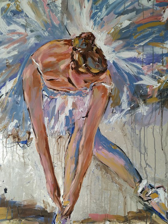 Magic Time  III- Ballerina painting-Ballet painting