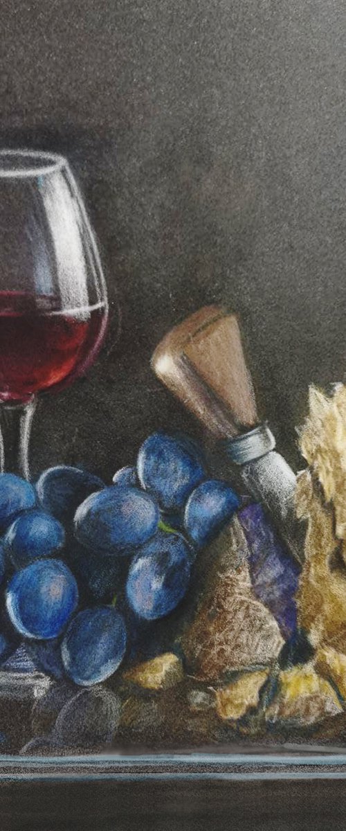 Wine and cheese. Ideally by Oksana Siciliana