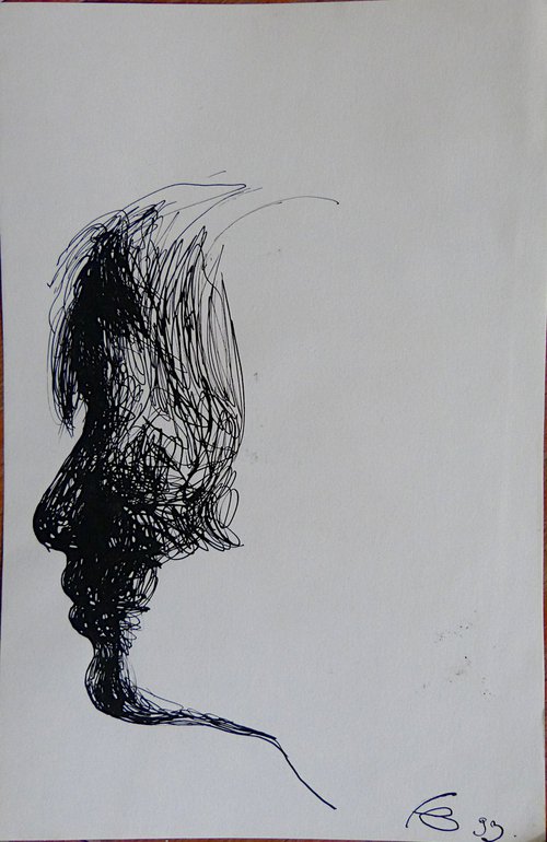 Profile 1999, 29x19 cm by Frederic Belaubre