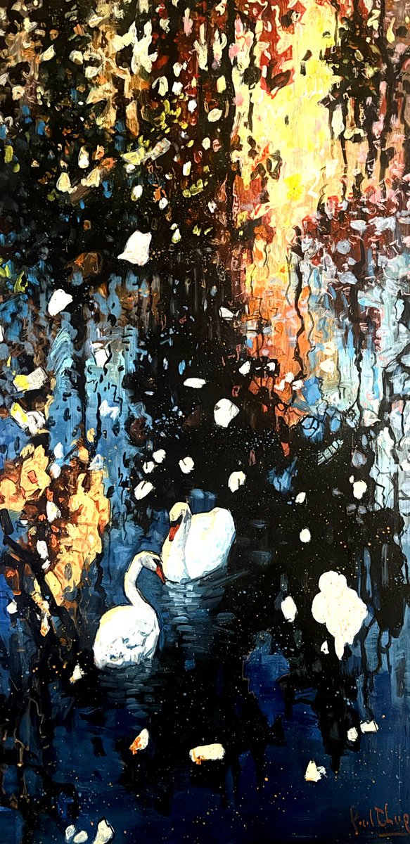  Whispers Of Water By Paul Cheng, 20 X 40, Artwork For Sale On Artfinder