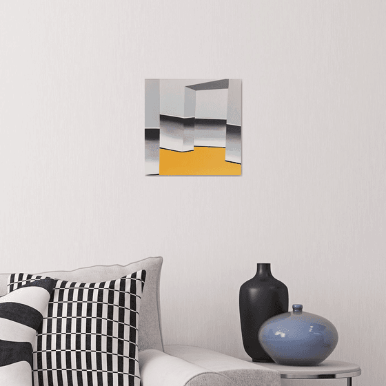 Geometric Collection - Grey & Yellow #4