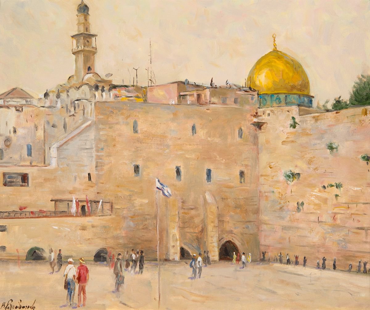 Jerusalem. Wailing Wall by Viktar Barabantsau