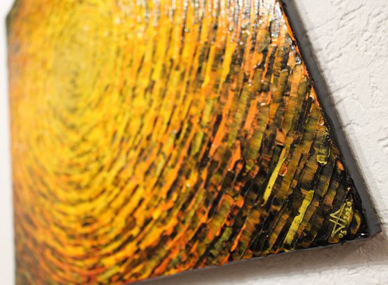 Shard of orange yellow color