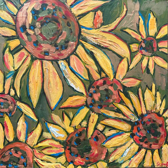 Modern Sunflowers