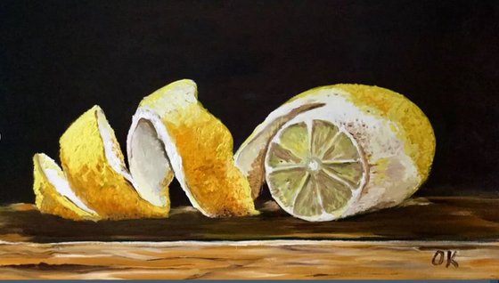Peeled lemons