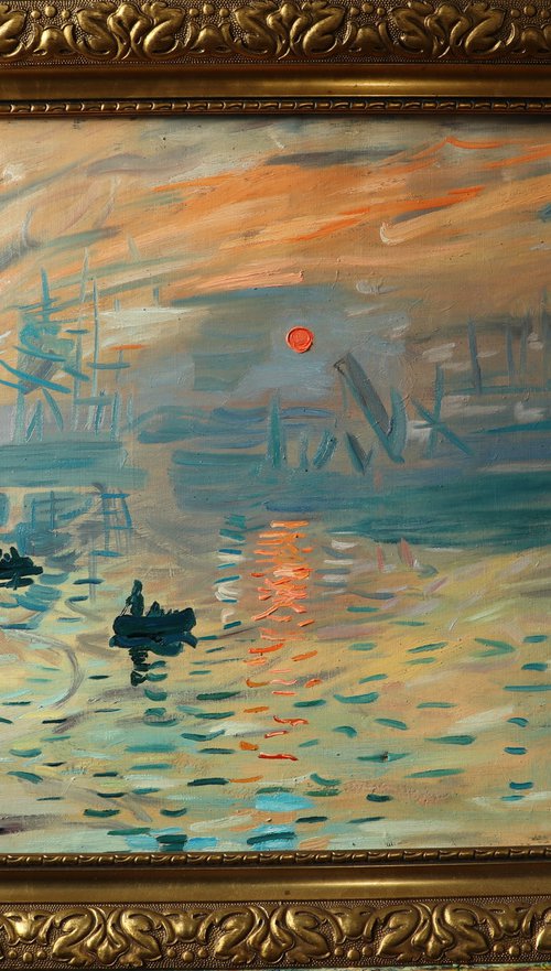 Impression, Soleil levant, Claude Monet hommage by Robin Funk