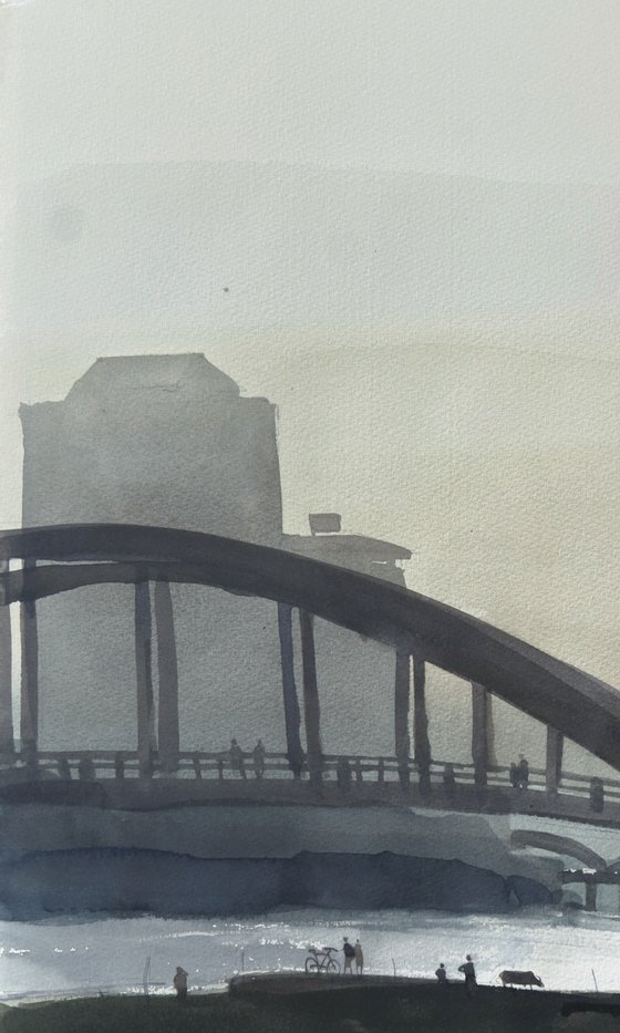 Silhouette of an evening